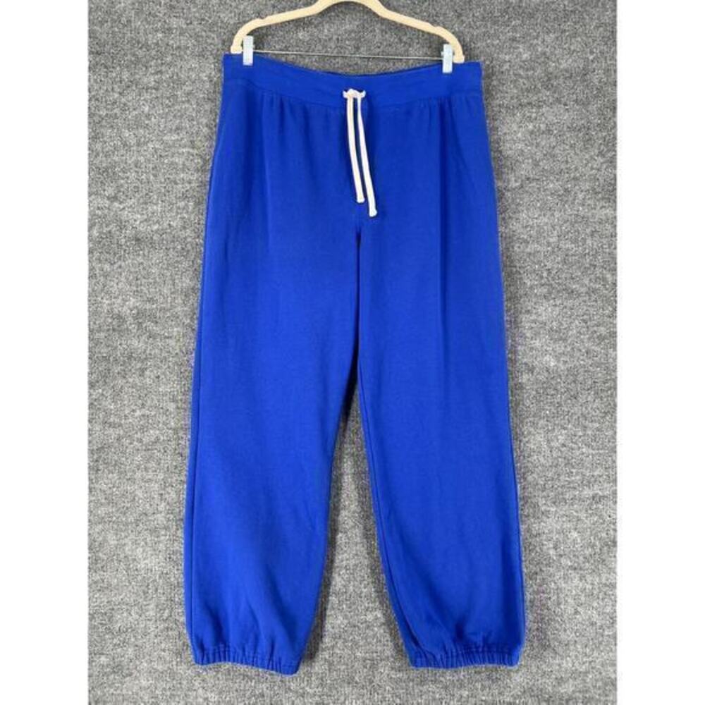 LL Bean Sweatpants Mens XL Blue Joggers Drawstring Relaxed Lounge Comfort